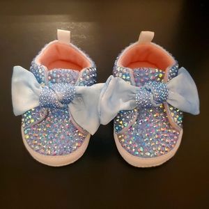 Rhinestone baby shoes